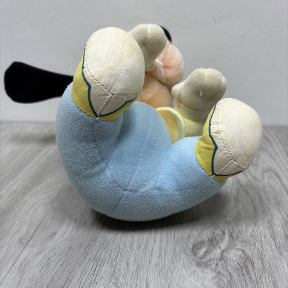 Vintage Pink Baby Minnie Mouse Crawling Plush Stuffed Animal Goofy 1984 - Picture 12 of 13